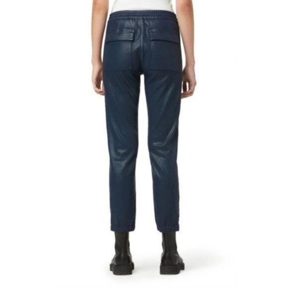 HUDSON JEANS Coated Utility Jogger Jeans in Pageant Blue Coate NWT Large - Picture 7 of 8